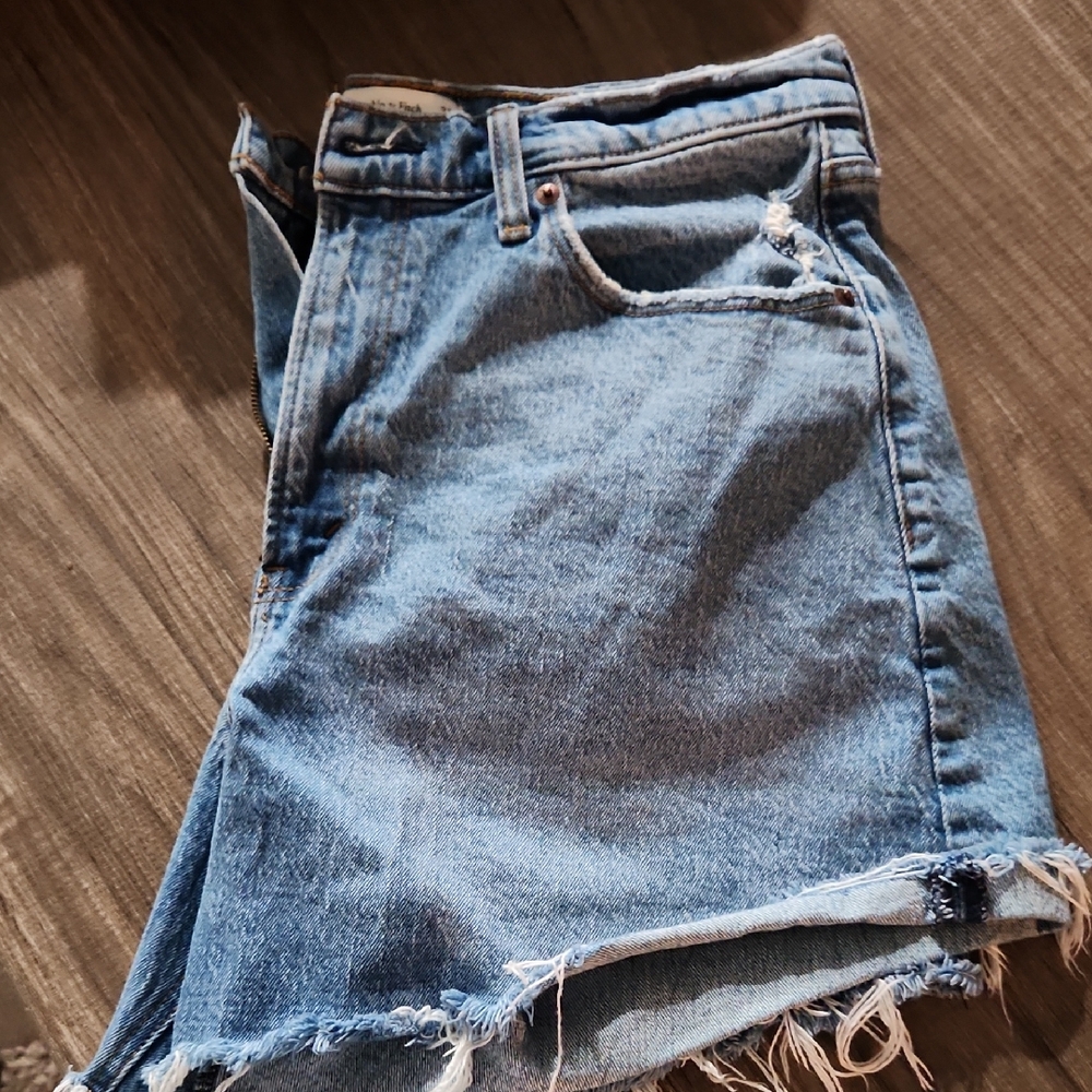 Abercrombie & Fitch Blue Jean Shorts